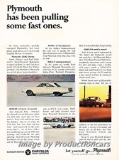 1966 Plymouth Richard Petty NASCAR Original Advertisement Print Art Car Ad J726 picture