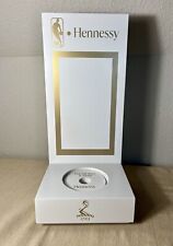 HENNESSY COGNAC NBA BASKETBALL WHITE & GOLD BOTTLE DISPLAY STAND GLORIFIER *NEW* picture