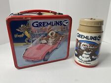 VINTAGE GREMLINS METAL LUNCH BOX WITH THERMOS 1984 picture