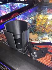 XL Pinball Machine Cup, Drink, Pop, or Soda Holder L/R Front/Side Mount - BLACK picture