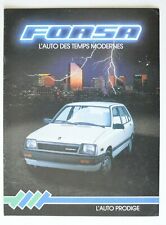SUZUKI FORSA 1986 dealer brochure - French - Canada  picture