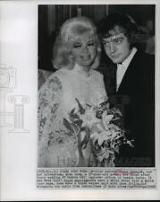 1968 Press Photo British Actress Diana Nors & Alan Lake's wedding - mjw04093 picture