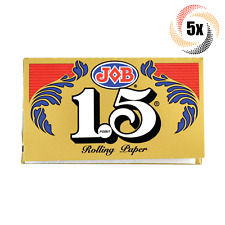 5x Packs Job Gold 1.5 | 24 Papers Per Pack | + 2 Free Rolling Tubes picture