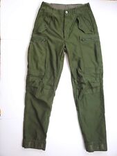 Vintage Swedish Military Army Green Cotton Field Pants Gusum C146 29x33
