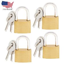 4 Pack Small Locks with Keys, Mini Padlock for Luggage Lock, Backpack Locker picture