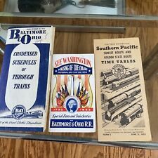 1952 B&O BALTIMORE & OHIO-PUBLIC TIMETABLE Southern Pacific Lot picture