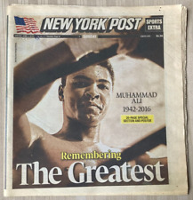 Vintage New York Post June 5, 2016 Muhammad Ali Remembering The Greatest picture