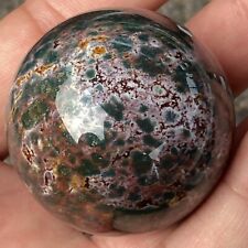  1pc Natural  Ocean jasper Ball Quartz Crystal Sphere Reiki Healing 45mm+ picture