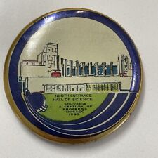 Vintage Ca1933 Advertising Litho Pocket Mirror Chicago Century of Progress Rare picture