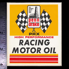 PENN DRAKE Racing Motor Oil - Original Vintage 1960’s 70's Racing Decal/Sticker picture