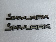 (2) 1985-1991 Skylark Name Plate Emblem Fender  Badge Nameplate OEM VNTG  picture
