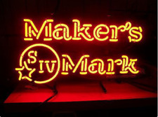 New Maker’s Mark Neon Light Sign Beer Lamp Man Cave Real Glass Handmade 24