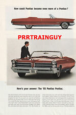 1965 Pontiac Bonneville Wide Track Print Ad 