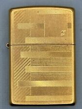 2015 Gold Lined Design Gold Zippo Lighter NEW picture