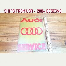 Audi Sign Audi Garage Sign Metal Audi Sign Audi A8 A6 A5 R8 Sign Audi Service  picture