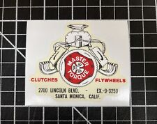 MASTER TORQUE Clutches Flywheels. NEW Vintage 60's Racing Sticker Decal picture