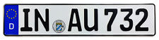 Audi Ingolstadt Front German License Plate AU by Z Plates with Unique Number NEW picture