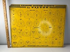 RARE 1950’s VICTOR Manufacturing Exhaust System Gaskets Hanging Display Sign picture
