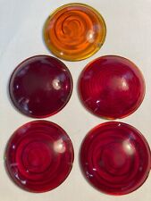 4 Old Yellow and Red  Glass 3 inch lens's picture