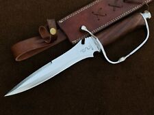 Handmade Leaf Spring Steel RE4 D Guard Krauser's Knife, Bowie knife, Tactical 3 picture
