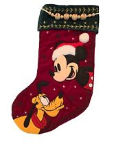 Christmas Stocking Mickey & Pluto Vintage 1999 picture