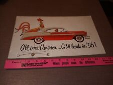 1956 GM~ALL OVER AMERICA GM LEADS IN '56 ~CATALOG BROCHURE GENERAL MOTORS  picture