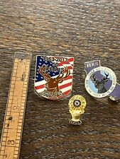 Lot of 3 Elks Club Lapel Pins picture