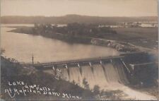 RPPC Postcard Lake and Falls Rapid Dam MN Minnesota  picture