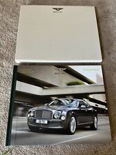Bentley The Mulsanne Range 2012 Hardcover Book In Original Case picture