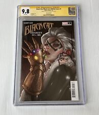 Jeehyung Lee Signed Sketch Black Cat Infinity Trade Marvel Comics CGC 9.8 4 picture