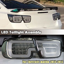 For 2013 2014 2015 Chevrolet Malibu LED Taillight Rear Lamp Assembly Black 1 Set picture