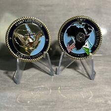 CAMP LEMONNIER-DJIBOUTI AFRICA CHALLENGE COIN 1.75' STAND INCLUDED picture