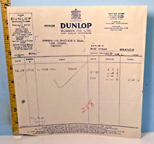 1926 Dunlop Rubber Company Ltd. England Sales Receipt J.G. Banfield & Sons picture