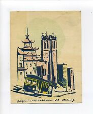 Vintage San Francisco CA note, 630 Corbett Ave, probably WWII related, USNA picture