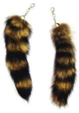 LARGE  RACCOON TAIL KEY CHAIN rendezvous animal fur racoons tails new keychain picture