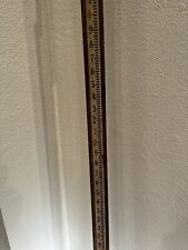 Vintage Survey Measuring Stick 14' Wood Telescopic Grade Leveling Rod 3 Piece picture