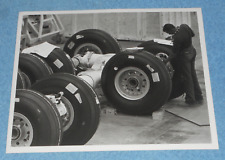 Vintage Lockheed Assembly Plant Photo Worker Aircraft Landing Tires C-5 Galaxy? picture