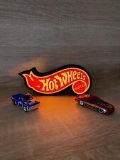 Hot Wheels Themed 3D Printed LED Lamp Neon Light Sign Decor Lives Display 7x3 in picture
