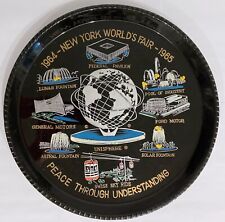 Vintage 1964-65 New York World's Fair Tray USA Peace Unisphere US Steel Ford GM picture