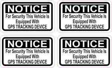 2.5x1.5 Vehicle Equipped with GPS Tracking Stickers Car Truck Bumper Decal picture