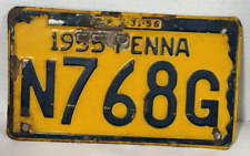 Vintage 1955 1956 Pennsylvania License Plate picture