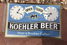 vintage Koehler Beer toc sign Open Close  picture