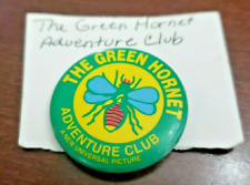 Green Hornet Adventure Club Pin Orig. 1940 Universal Pinback Phila Badge Co. picture