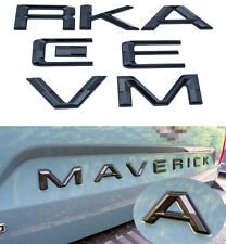 Matte Black Tailgate Insert Letters Badge For MAVERICK Emblem 2022-2024 picture
