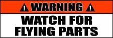 Project Car Off Road Bumper Sticker Watch For Flying Parts  2 PACK 42 picture