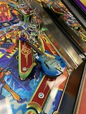 New Custom FOO FIGHTERS Pinball Machine Dave Grohl Signature Blue Guitar Mod picture