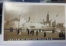 1940 Lagoon of Nations New York World's Fair NYWF RPPC Photo Postcard picture