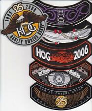 HOG 2004, 2005, 2006, 2007, 2008 & 25th Anniversary patches HARLEY OWNERS GROUP picture