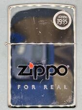 Vintage 2005 Zippo For Real High Polish Chrome Zippo Lighter NEW picture