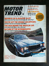 Motor Trend August 1974  Dodge Coronet  Buick Century  Chevy Chevelle  Matador picture